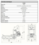 Données techniques Mini Dumper TC 550