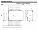 Données techniques Plateau ridelles rabattables