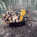 Mini Dumper avec pateau et chargement bois